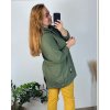Mikina s kapucí dlouhý rukáv dámská nadrozměr (52/54/56 ONE SIZE) ITALSKÁ MÓDA IMD24LUISA/DU (Velikost 54/56, Barva Černá)