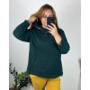 Mikina teplá dlouhý rukáv dámská nadrozměr (54/56/58 ONE SIZE) ITALSKÁ MÓDA IMSM24KIRA/DU