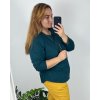 Tričko tunika s přívěškem dlouhý rukáv dámská (52/54/56 ONE SIZE) ITALSKá MóDA IM32423065/DU