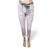 Kalhoty strečové dlouhé dámské (M/L ONE SIZE) ITALSKá MODA IM423FRIDO/DUR (Velikost M/L, Barva Černá)