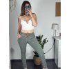 Kalhoty strečové dlouhé dámské (M/L ONE SIZE) ITALSKá MODA IM423FRIDO/DUR (Velikost M/L, Barva Černá)