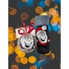 Ponožky Vánoční veselé dárkové balení v kouli teplé termo dámské (36-40) POLSKÁ MODA DPP20071C-2/DR (Velikost 36-40, Barva bílá)