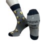 Ponožky veselé pivo slabé pánské CRAZY SOCKS přines mi pivo pro pivaře (40-43,44-47) POLSKÁ MODA DPP22026A/DUR (Velikost 40-43, Barva Černá)