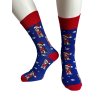 Ponožky veselé vánoční pánské (41-43,44-46) POLSKÁ MÓDA DPP24BIGL/DR (Velikost 41-43, Barva modrá)