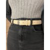 Pásek dámský (114cm) ITALSKÁ MÓDA IMWS24PD-39 (Velikost ONE SIZE, Barva béžová)