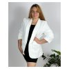 Sako elegantní dámská (50-56) ITALSKÁ MÓDA IMM23M85705-5/DR (Velikost 50, Barva bílá)