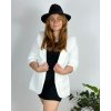 Sako elegantní dámská (44-50) ITALSKÁ MÓDA IMM23M85705-6/DU (Velikost 44, Barva bílá)