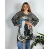 Šaty volnočasové dlouhý rukáv dámské nadrozměr (56/58 ONE SIZE) ITALSKÁ MÓDA IMSM24CAT/DUR (Velikost 56/58, Barva zelená khaki)