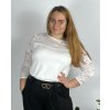 Tunika elegantní dlouhý rukáv dámská nadrozměr (44-54 ONE SIZE) POLSKÁ MÓDA PMFF24SALMA/DR