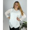 Tunika elegantní dlouhý rukáv dámská nadrozměr (XL-5XL ONE SIZE) POLSKÁ MÓDA PMFF241447/DR