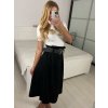 Sukně dlouhá s páskem dámská (S/M ONE SIZE) ITALSKÁ MÓDA IMWDA241111/DUR (Velikost S/M, Barva Černá)
