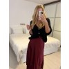 Svetr pletený na knoflíčky dlouhý rukáv dámský oversize Alessandra (S/M/L ONE SIZE) ITALSKÁ MÓDA IMWC233944SM/DU (Velikost S/M/L, Barva šedá)