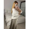 Svetr pletený na knoflíčky dlouhý rukáv dámský oversize Alessandra (S/M/L ONE SIZE) ITALSKÁ MÓDA IMWC233944SM/DU (Velikost S/M/L, Barva šedá)
