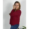 Svetr úpletový s rolákem dlouhý rukáv dámský nadrozměr (46/48/50 ONE SIZE) ITALSKÁ MÓDA IMC24545/DR