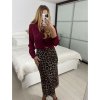 Sukně dlouhá saténová dámská (S/M ONE SIZE) ITALSKÁ MÓDA IMM24M10503A/DU (Velikost S/M, Barva hnědá)