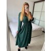 Šaty dlouhé košilové dlouhý rukáv dámské (S/M/L ONE SIZE) ITALSKÁ MÓDA IMWGS24166/DUR