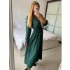 Šaty dlouhé košilové dlouhý rukáv dámské (S/M/L ONE SIZE) ITALSKÁ MÓDA IMWGS24166/DUR