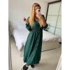 Šaty dlouhé košilové dlouhý rukáv dámské (S/M/L ONE SIZE) ITALSKÁ MÓDA IMWGS24166/DUR