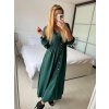 Šaty dlouhé košilové dlouhý rukáv dámské (S/M/L ONE SIZE) ITALSKÁ MÓDA IMWGS24166/DUR