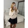 Svetr oversize šikmý dlouhý rukáv dámské (S/M/L ONE SIZE) ITALSKá MóDA IM424509/DUR