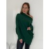 Svetr oversize šikmý dlouhý rukáv dámské (S/M/L ONE SIZE) ITALSKá MóDA IM424509/DUR (Velikost S/M/L, Barva bílá)