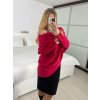 Svetr oversize šikmý dlouhý rukáv dámské (S/M/L ONE SIZE) ITALSKá MóDA IM424509/DUR