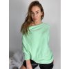 Svetr oversize šikmý dlouhý rukáv dámské (S/M/L ONE SIZE) ITALSKá MóDA IM424509/DUR (Velikost S/M/L, Barva bílá)