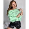 Svetr oversize šikmý dlouhý rukáv dámské (S/M/L ONE SIZE) ITALSKá MóDA IM424509/DUR (Velikost S/M/L, Barva bílá)