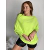 Svetr oversize šikmý dlouhý rukáv dámské (S/M/L ONE SIZE) ITALSKá MóDA IM424509/DUR (Velikost S/M/L, Barva bílá)
