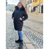 Kabát zimní nadrozměr dámský (3XL-7XL) SKORP HH-2408TO/DUR (Velikost 3XL, Barva Černá)