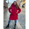 Kabát zimní nadrozměr dámský (3XL-7XL) SKORP HH-2408TO/DUR (Velikost 3XL, Barva červená)