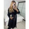Vesta s beránkem bez rukávu dámská (S/M ONE SIZE) ITALSKÁ MÓDA IMWAA233885/DU (Velikost S/M, Barva Černá)