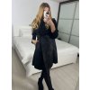 Vesta s beránkem bez rukávu dámská (S/M ONE SIZE) ITALSKÁ MÓDA IMWAA233885/DU (Velikost S/M, Barva Černá)