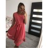 Šaty elegantní letní bez rukávu dámské (S/M/L ONE SIZE) ITALSKÁ MÓDA IM322SIMONE/DR (Velikost S/M/L, Barva béžová)