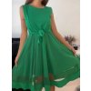 Šaty elegantní letní bez rukávu dámské (S/M/L ONE SIZE) ITALSKÁ MÓDA IM322SIMONE/DR (Velikost S/M/L, Barva béžová)