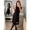 Šaty elegantní letní bez rukávu dámské (S/M/L ONE SIZE) ITALSKÁ MÓDA IM322SIMONE/DR (Velikost S/M/L, Barva béžová)