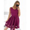 Šaty elegantní letní bez rukávu dámské (S/M/L ONE SIZE) ITALSKÁ MÓDA IM322SIMONE/DR (Velikost S/M/L, Barva béžová)
