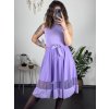 Šaty elegantní letní bez rukávu dámské (S/M/L ONE SIZE) ITALSKÁ MÓDA IM322SIMONE/DR (Velikost S/M/L, Barva béžová)