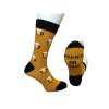 Ponožky veselé obrázkové slabé pivní CRAZY SOCKS (40-43,44-46) POLSKÁ MÓDA  DPP21255/DR (Velikost 40-43, Barva modrá)