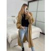 Cardigan pletený dlouhý rukáv dámský (S/M/L ONE SIZE) ITALSKÁ MÓDA IMWBL24050/DU (Velikost S/M/L, Barva hnědá)