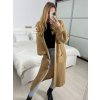 Cardigan pletený dlouhý rukáv dámský (S/M/L ONE SIZE) ITALSKÁ MÓDA IMWBL24050/DU (Velikost S/M/L, Barva hnědá)