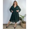 Šaty elegantní s krajkou dlouhý rukáv dámské nadrozměr (54/56/58 ONE SIZE) ITALSKá MóDA IM424TOSKANA/DUR