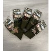 Ponožky teplé pánské myslivecké v balení 5 páru (39-42, 43-46) AURA.VIA AURA24FEV2372/DR (Velikost 39-42, Barva zelená khaki)