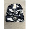 Čepice s baterkou  zimní pánská PV324004-4/DR (Velikost ONE SIZE, Barva šedá)