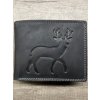 Peněženka kožená Myslivecká Lesnická pánská KUTTI KUT24104-3/DR (Velikost ONE SIZE, Barva Černá)