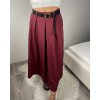 Sukně dlouhá s páskem dámská (S/M/L ONE SIZE) ITALSKÁ MÓDA IMM24M7755-1/DR