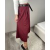 Sukně dlouhá s páskem dámská (S/M/L ONE SIZE) ITALSKÁ MÓDA IMM24M7755-1/DR
