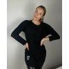 Tunika prodloužená teplá dlouhý rukáv dámská (S/M/L ONE SIZE) ITALSKÁ MÓDA IMC24502/DR (Velikost M/L, Barva Černá)