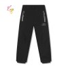 Dívčí softshellové kalhoty zateplené KUGO HK5055 černá/černý zip