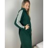 Šaty pletené teplé s kapucí dlouhý rukáv dámské nadrozměr (50/52/54ONE SIZE) ITALSKÁ MÓDA IM424700/DR (Velikost 50/52, Barva Černá)